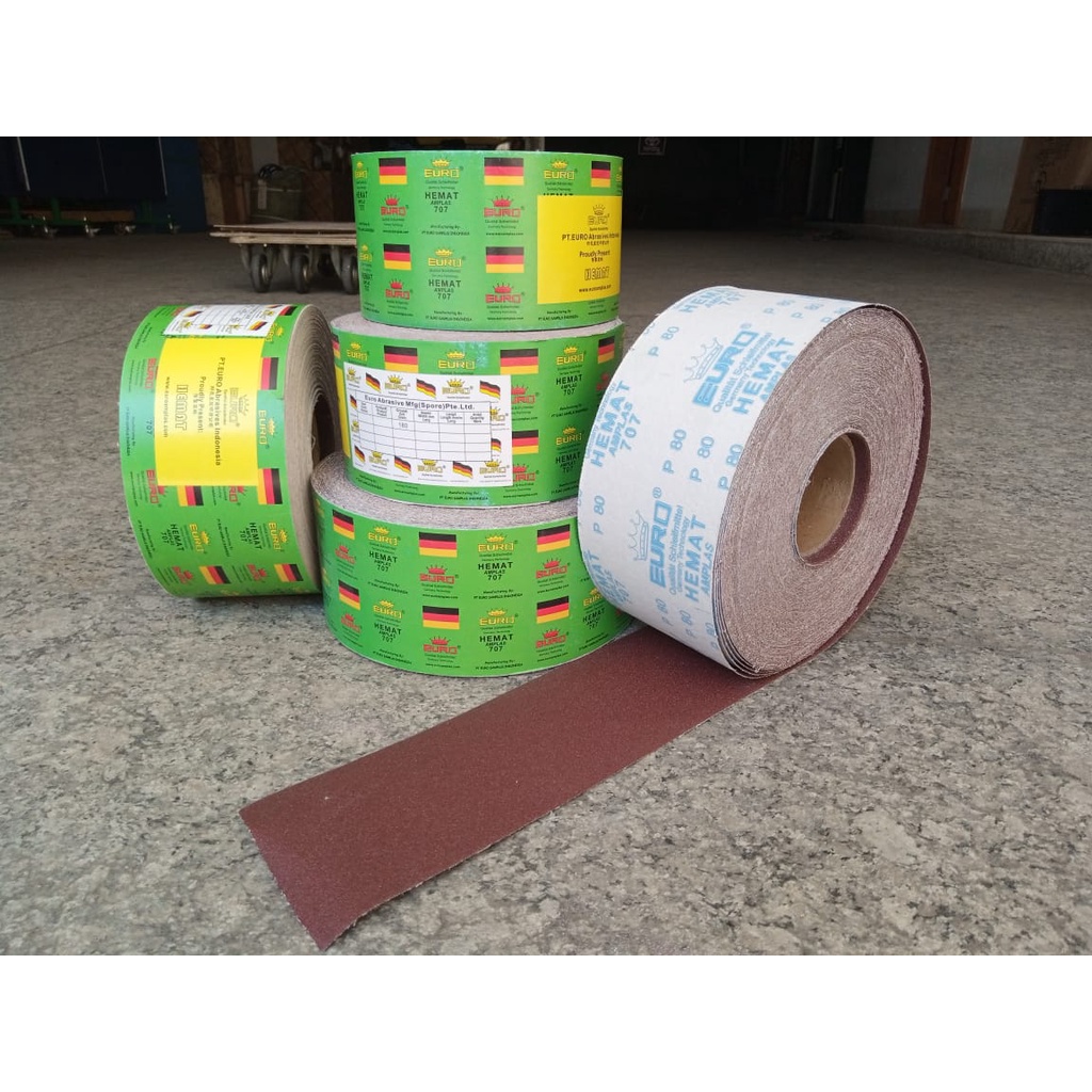 AMPLAS ROLL METERAN GROSIR GRIT 400 320 240 180 150 120 100 80 45 meter harga per koli