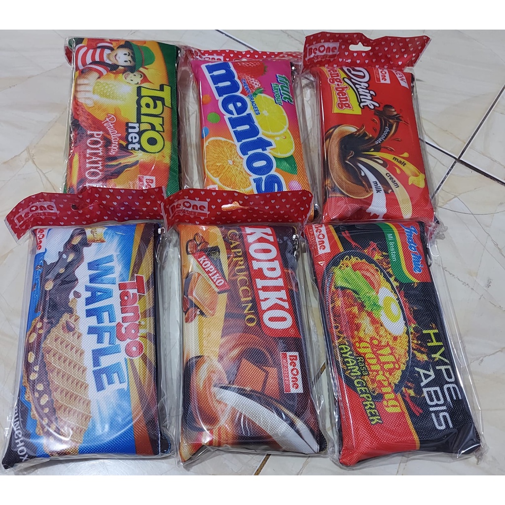 Farenbags- Kotak Pensil Tempat Pensil Motif Snack Pouch Lucu Motif Snack