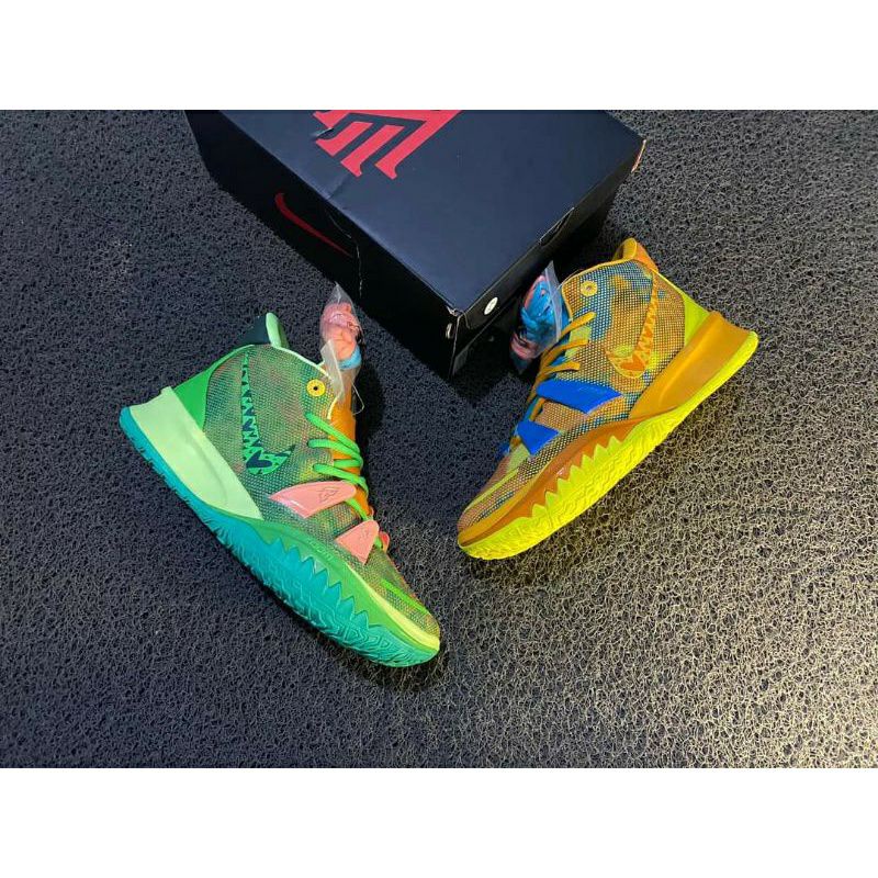 SEPATU BASKET KYRIE 7 HIGH MOTHER NATURE GREEN YELLOW