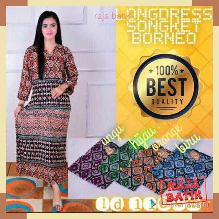 daster batik eceran Longdress songket borneo grosir jogja