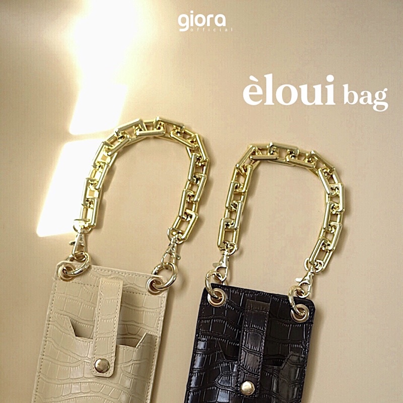 èloui bag // TAS HP // RANTAI GOLD // TAS SELEMPANG // SLING BAG // DOMPET HP // RANTAI TAS