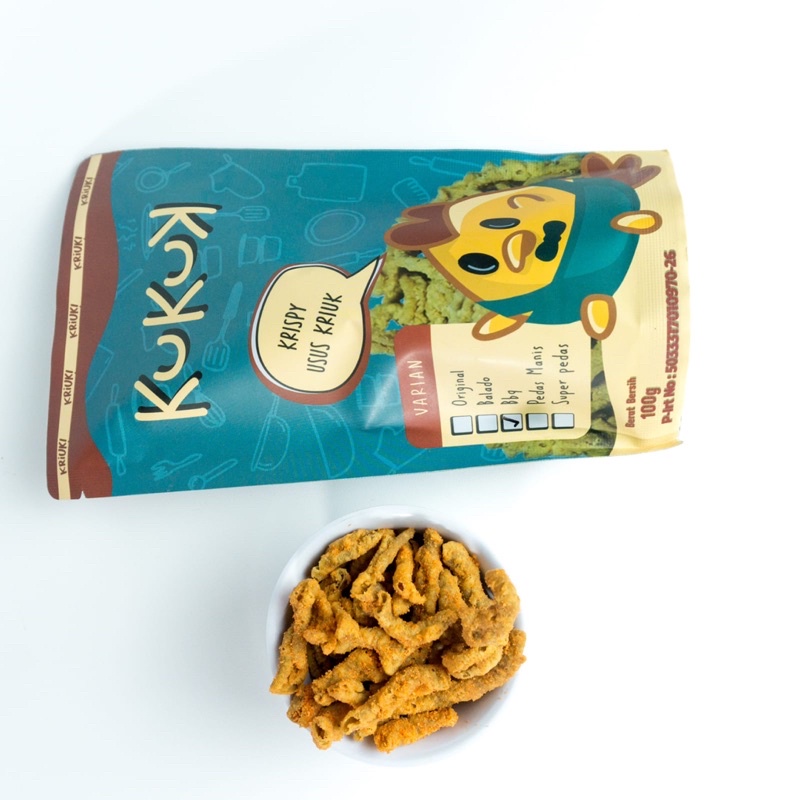 KERIPIK USUS CRISPY 100 GRAM BY KUKUK KRIPSUS CAMILAN SNACK MAKANAN RINGAN