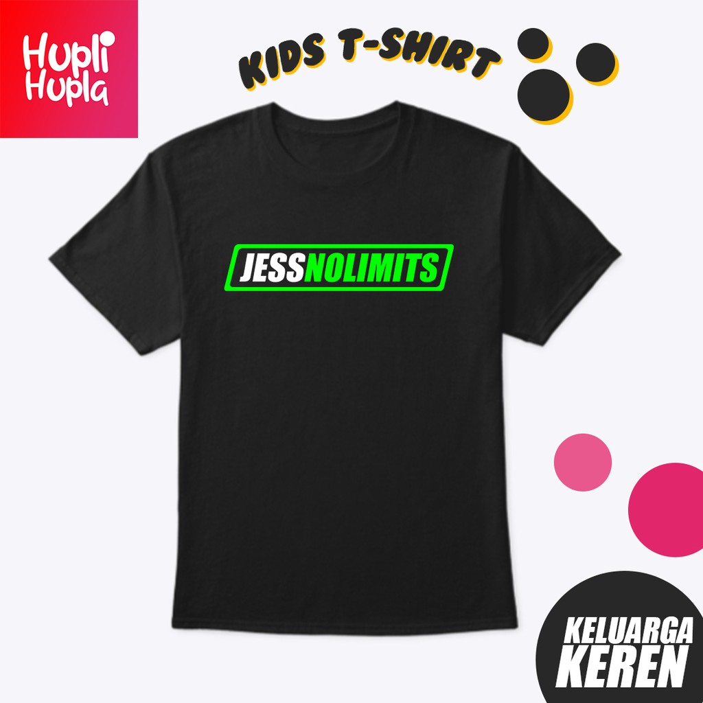 Kaos JessNoLimits ML Mobile Legends Baju Distro Gamer Esport Youtuber Gaming Anak Bahan Katun Combed