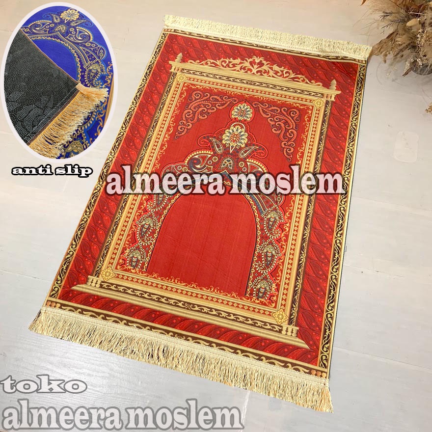Sajadah Turki Turky Dewasa Tebal Halus Empuk Anti Slip Sejadah Terbaru By Almeera.Moslem