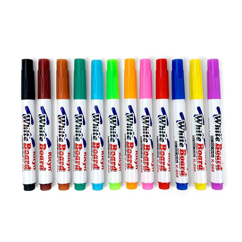 Isi 12 Spidol Ajaib Mengapung di Air Magic Marker Floating Pen Water Based - Spidol Edukasi Anak Bisa Mengapung di Air - Spidol Apung