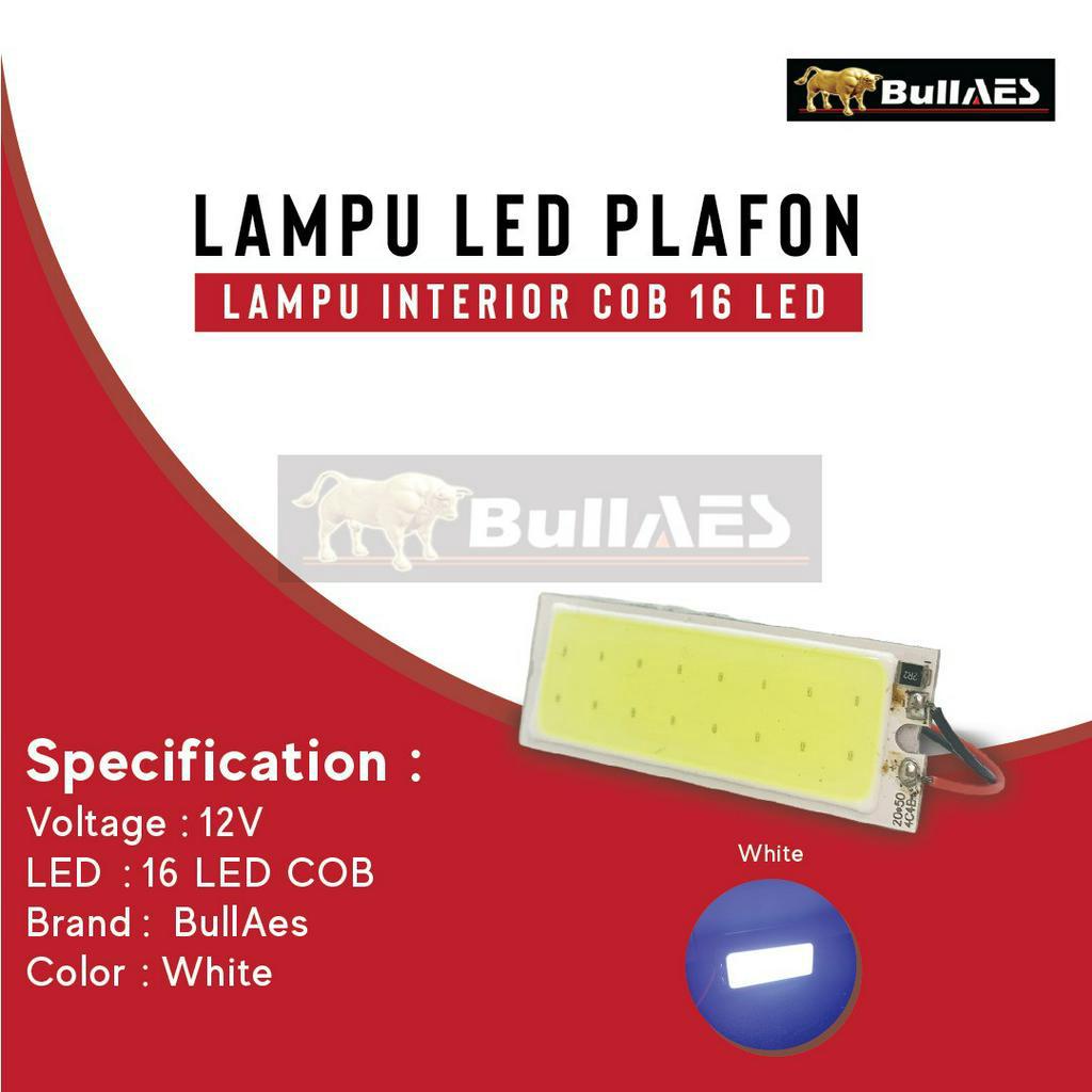 Lampu Plafon Panjang 16 Led Cob INTERIOR LED LIGHT MOBIL UNIVERSAL MOBIL