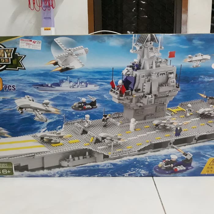 Blok loongon lego balok brick kapal army besar 2600pcs