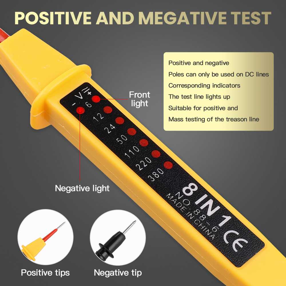 Alat Tester Kelistrikan Mobil Motor Multifungsi AC/DC Voltage Meter 6V-380V