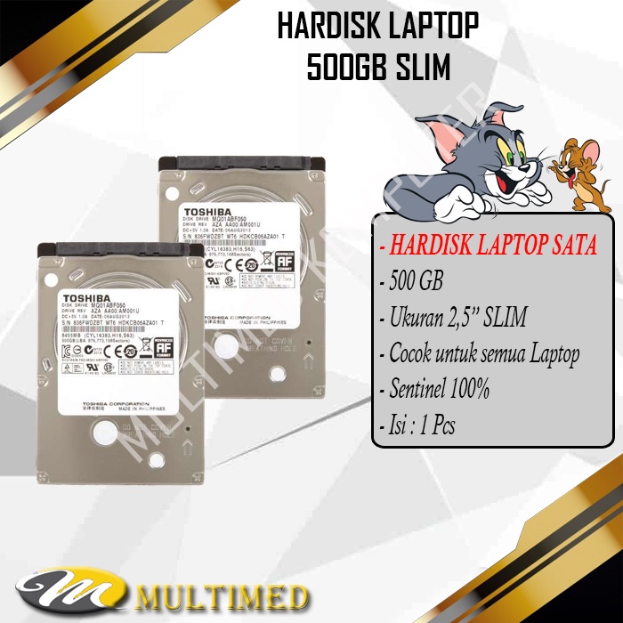 Hardisk 2,5" Laptop 500gb Sata Toshiba Slim Garansi 2 Minggu