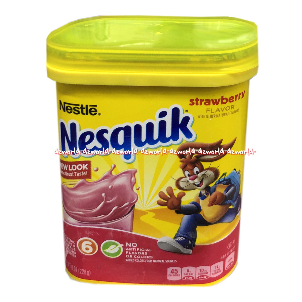 Nestle Nesquik Strawberry 228gr Krim Bubuk Rasa Stroberi Neskuik