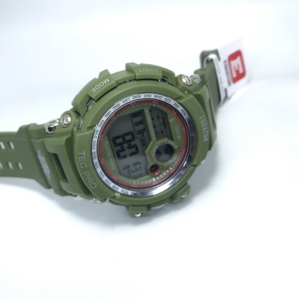 Jam tangan Sport  Pria Equator Green Water Resistant