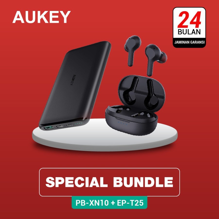 Aukey TWS EP-T25 500538 + Aukey Powerbank PB-XN10 500330
