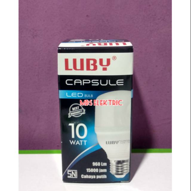 LAMPU LED LUBY CAPSULE 10 WATT WARNA PUTIH