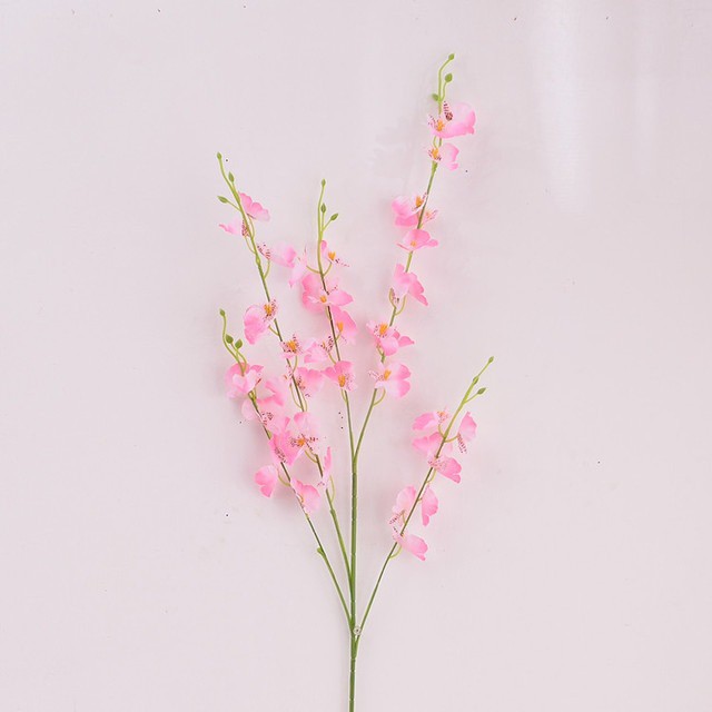 COD BUNGA ANGGREK  BUNGA  PLASTIK BUNGA ARTIFISIAL BUNGA PAJANGAN  IMITASI BUNGA HIASAN BT9012-PINK