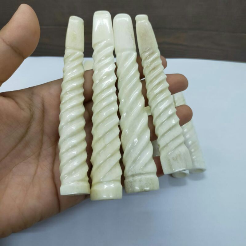 pipa rokok tulang sapi panjang 12 cm lubang multifungsi