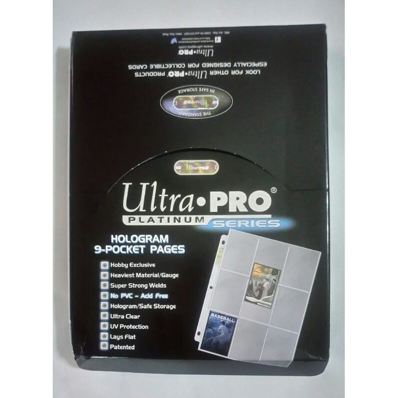 Ultra Pro Platinum Sleeve 9 Pocket