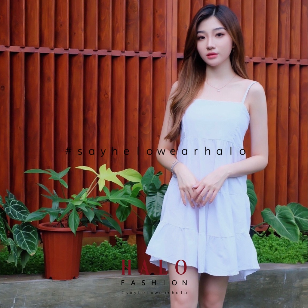 [HaloFashion] Jocelyn Sexy Flare Dress Mini Dress Korean Fashion (NON STRETCH)