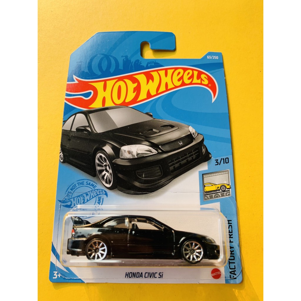 HOT WHEELS HOTWHEELS HONDA CIVIC SI HITAM FACTORY FRESH LOT J 2021 DIECAST MOBIL LANGKA TRACK MURAH