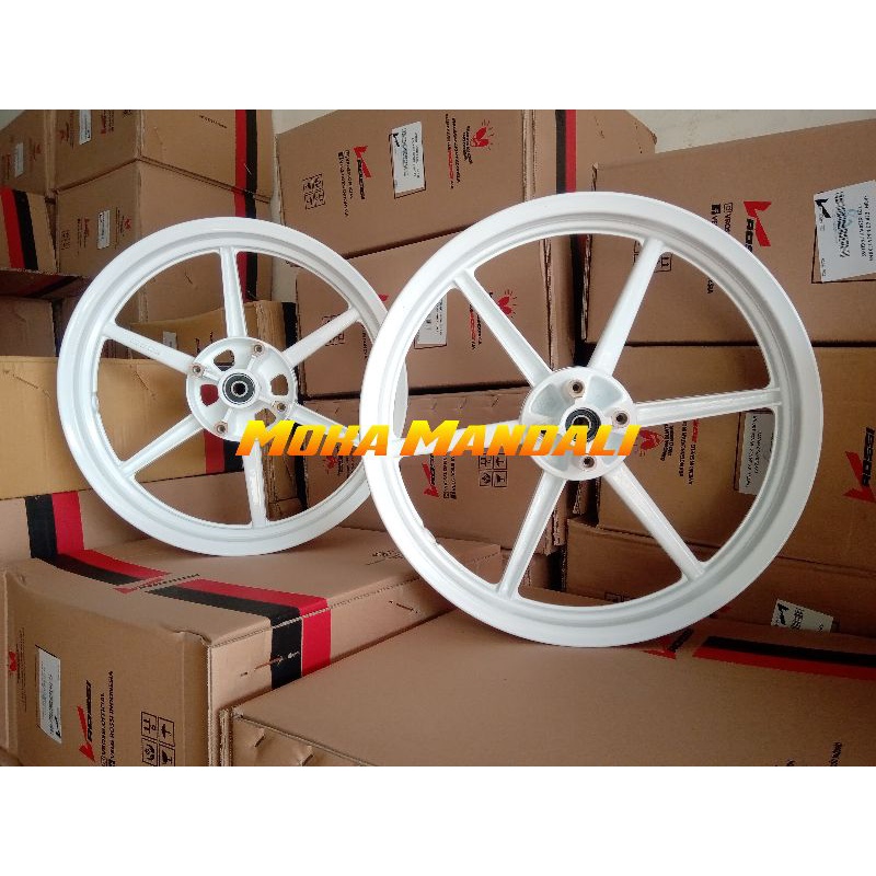 Velg VRossi Derik Palang 6 Kawasaki Ninja 150R SS S Lubang Disk 4 Ring 17 x 215/250