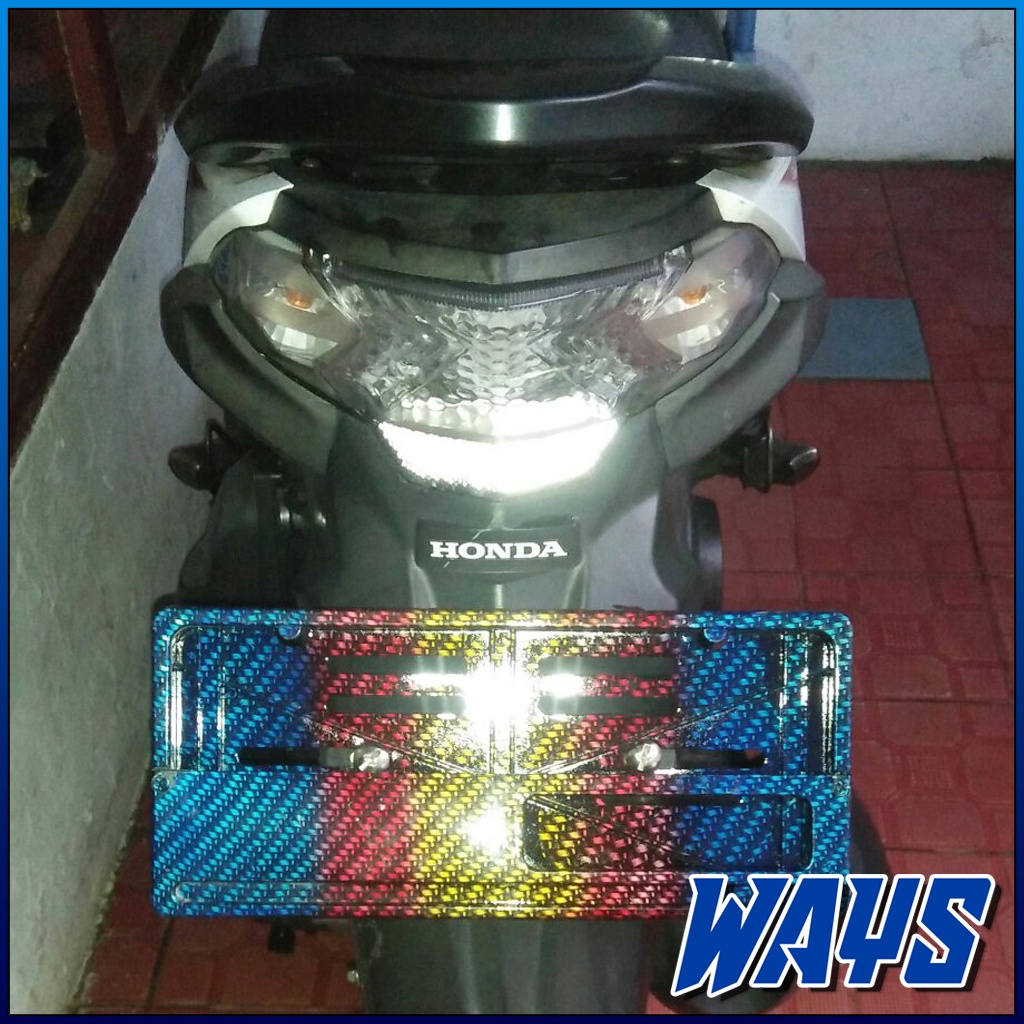 M003 | Stoplamp Kaca Mika Lampu Rem Stop Sein Bening Transparan Honda Beat 2014