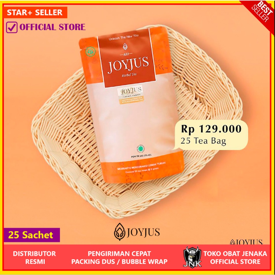 Joyjus Slim Beauty Tea Joy Jus Slimming Teh isi 25 Detox lemak Pelangsing Bpom