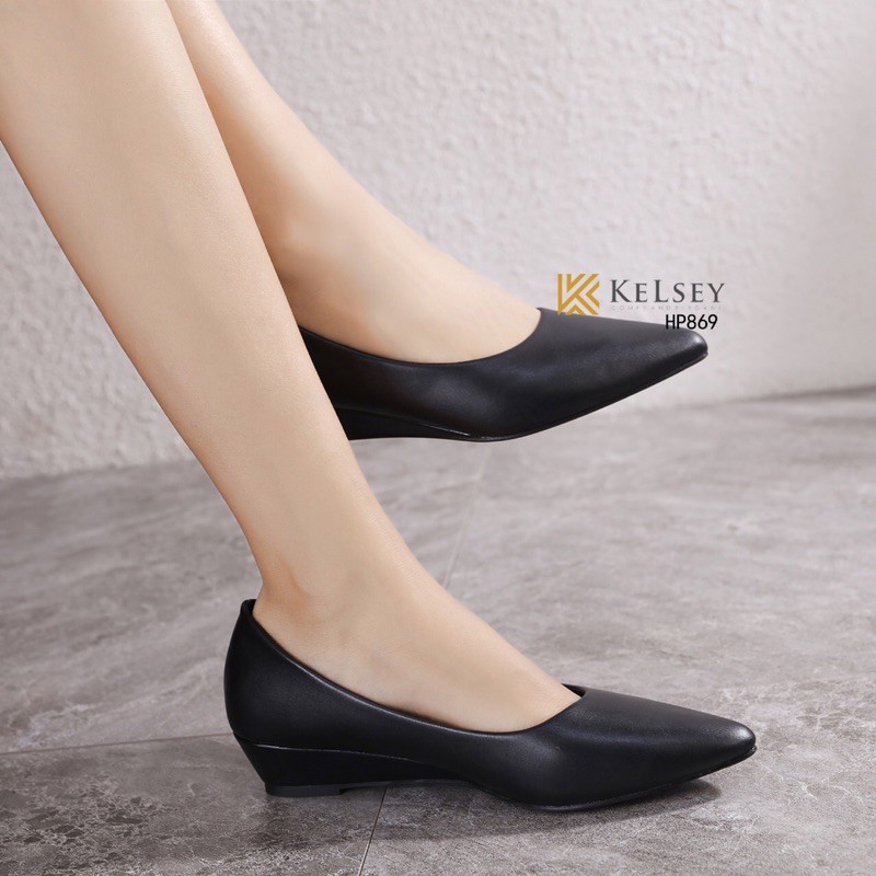 (GRATIS ALAS KAKI) RESTOCK!!  NICOLE SEPATU HELLS KELSEY #HP869 SEPATU KANTOR KULIT KERJA IMPORT