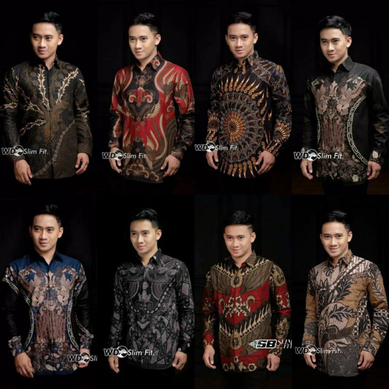 Batik Pria Lengan Panjang Batik NaKULA Art motif Garuda Size M L XL XXL Reguler