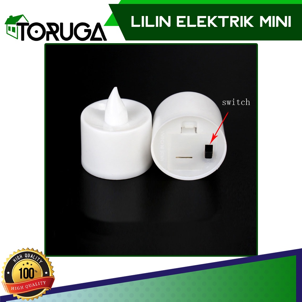 Lilin LED Satuan Mini Lampu Hias Lilin Dekorasi - Lilin Elektrik Tanpa Asap Nyala Lampu Kerlap-kerlip