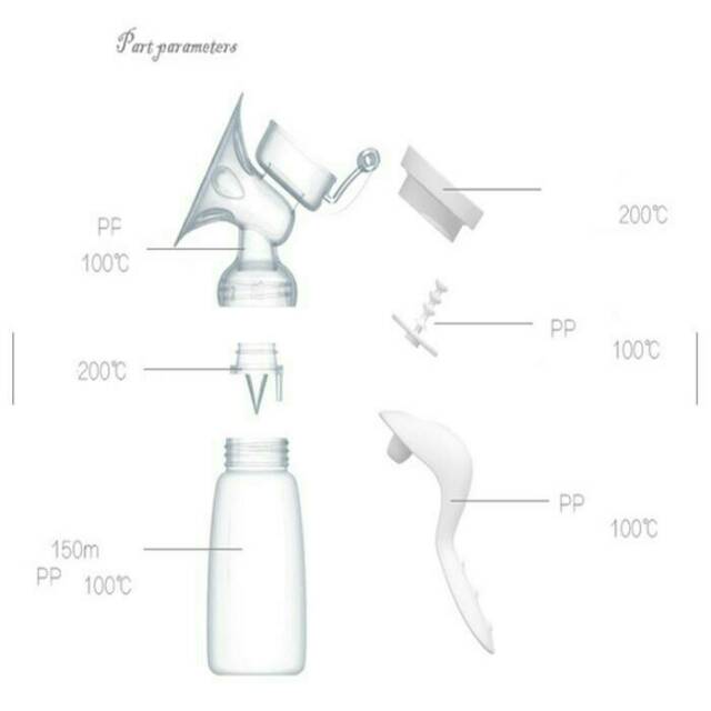 Pompa Asi Manual Real Bubee/Real Rubee Manual Breast Pump