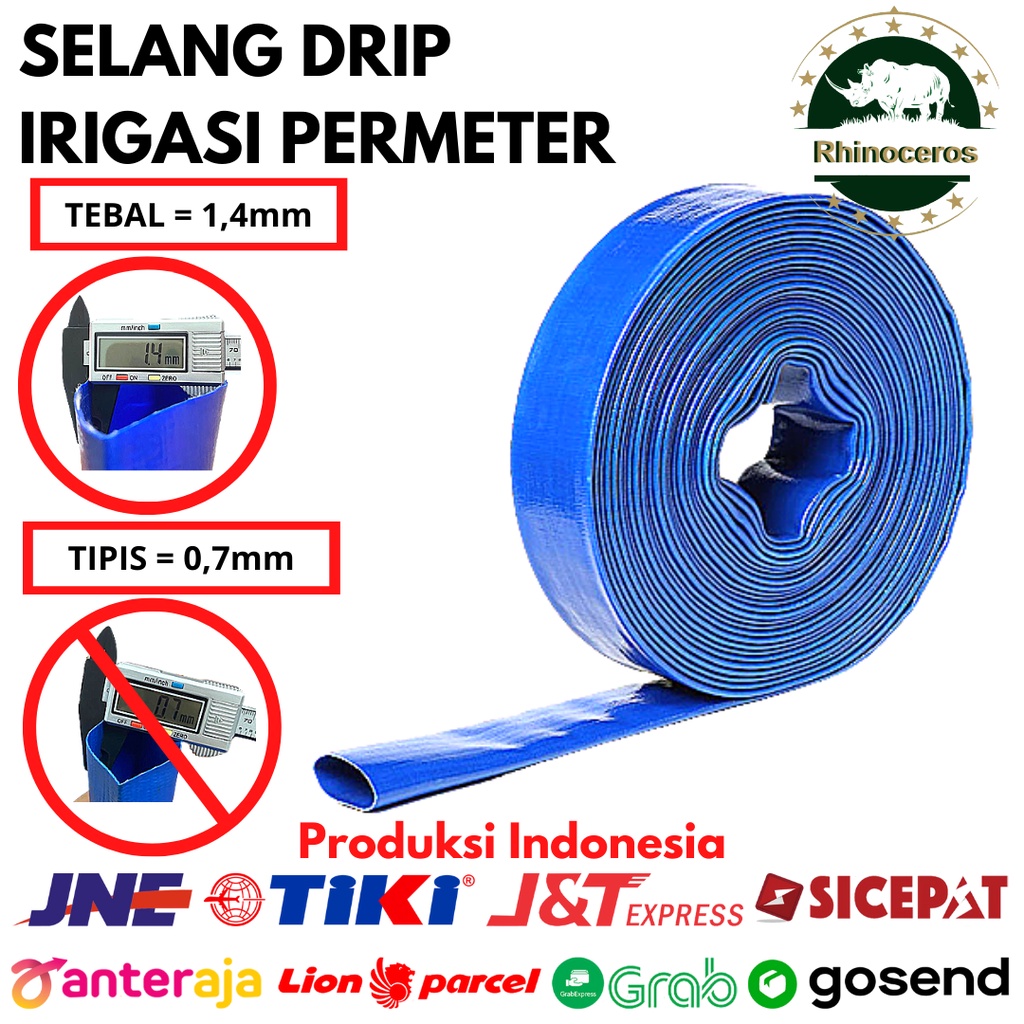 Selang Drip PERMETER Selang Irigasi Tebal Selang Sawah Hidroponik