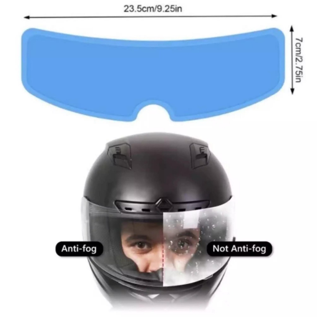 ANTI FOG HELM Film Nano Coating For Helmet Berkualitas Anti Air Embun Hujan Termurah