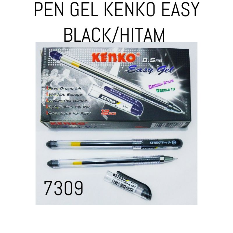 

PULPEN GEL KENKO EASY GEL 0.5MM HITAM