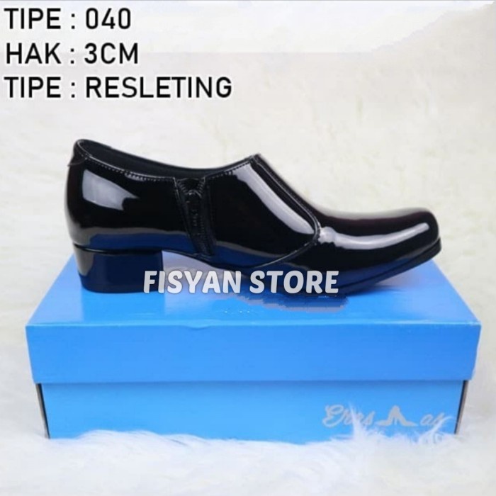 Sepatu PDH Wanita Resleting | Sepatu Paskibraka | Sepatu Pantofel 040