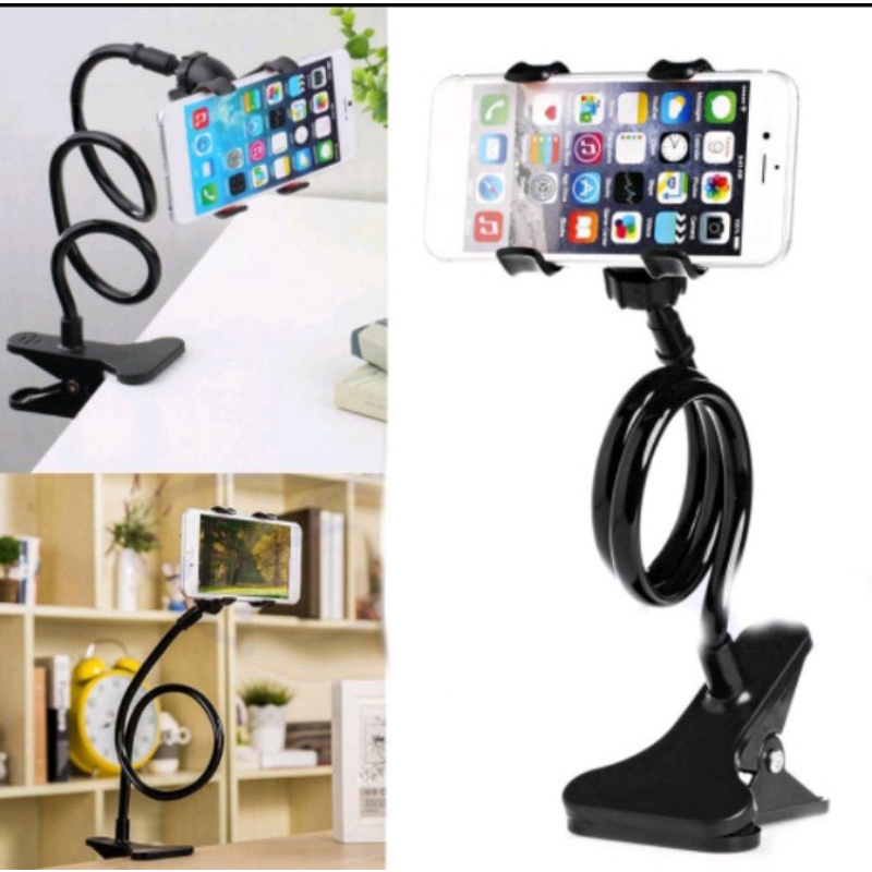 Lazypod hp holder hp penyangga tempel hp jepit