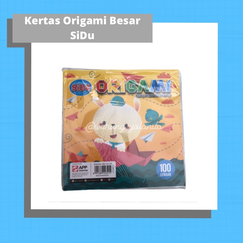 

Kertas Origami SiDu 16 x 16 cm isi 100 lembar