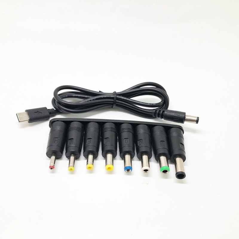 Cre Kabel Power Supply 65W USB C PD 8in1 Ke 12V 3.5 / 4.0 / 4.8 / 5.5mm Untuk Lampu Strip LED