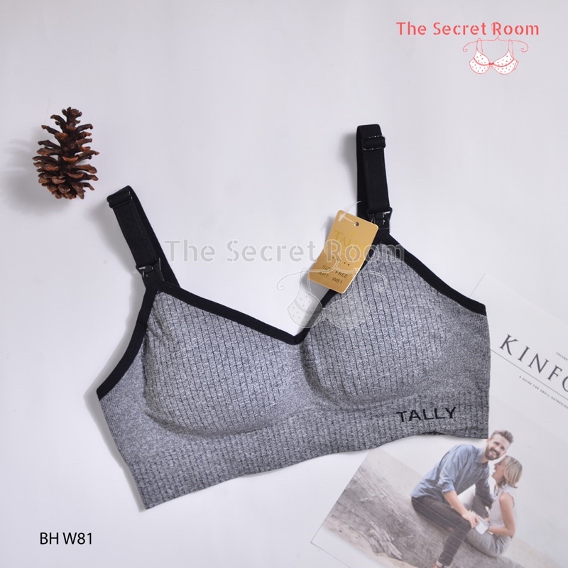 TALLY BRA BH MENYUSUI W81 I CUP B BESAR | BUSA TIPIS I TANPA KAWAT I FREE SIZE