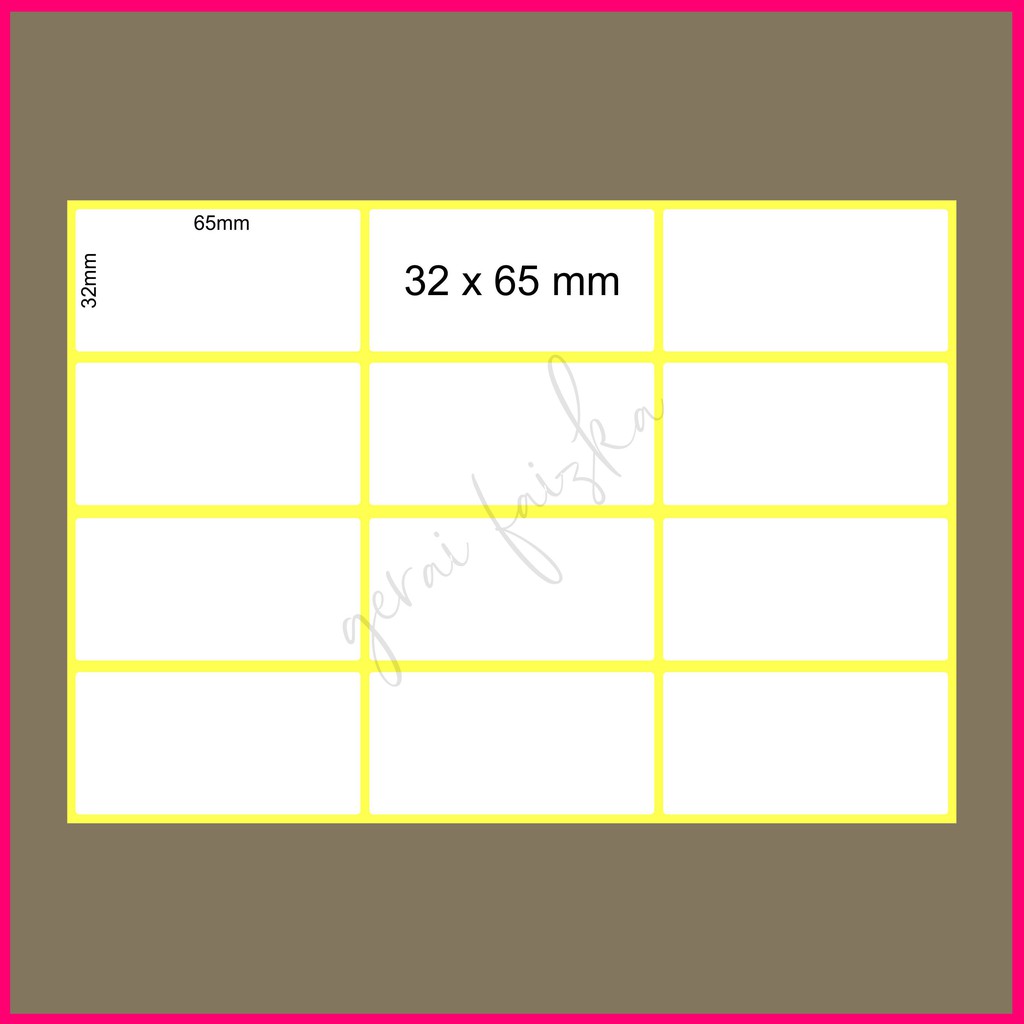 

3X6,4 cm LABEL STICKER 103/LABEL UNDANGAN