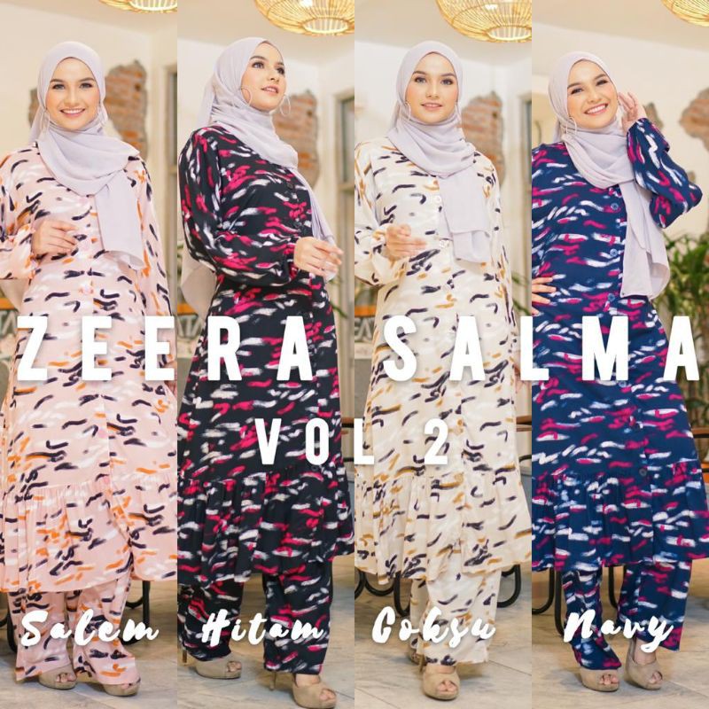 Daster arab ZEERA SALMA Gamis Rayon Setelan