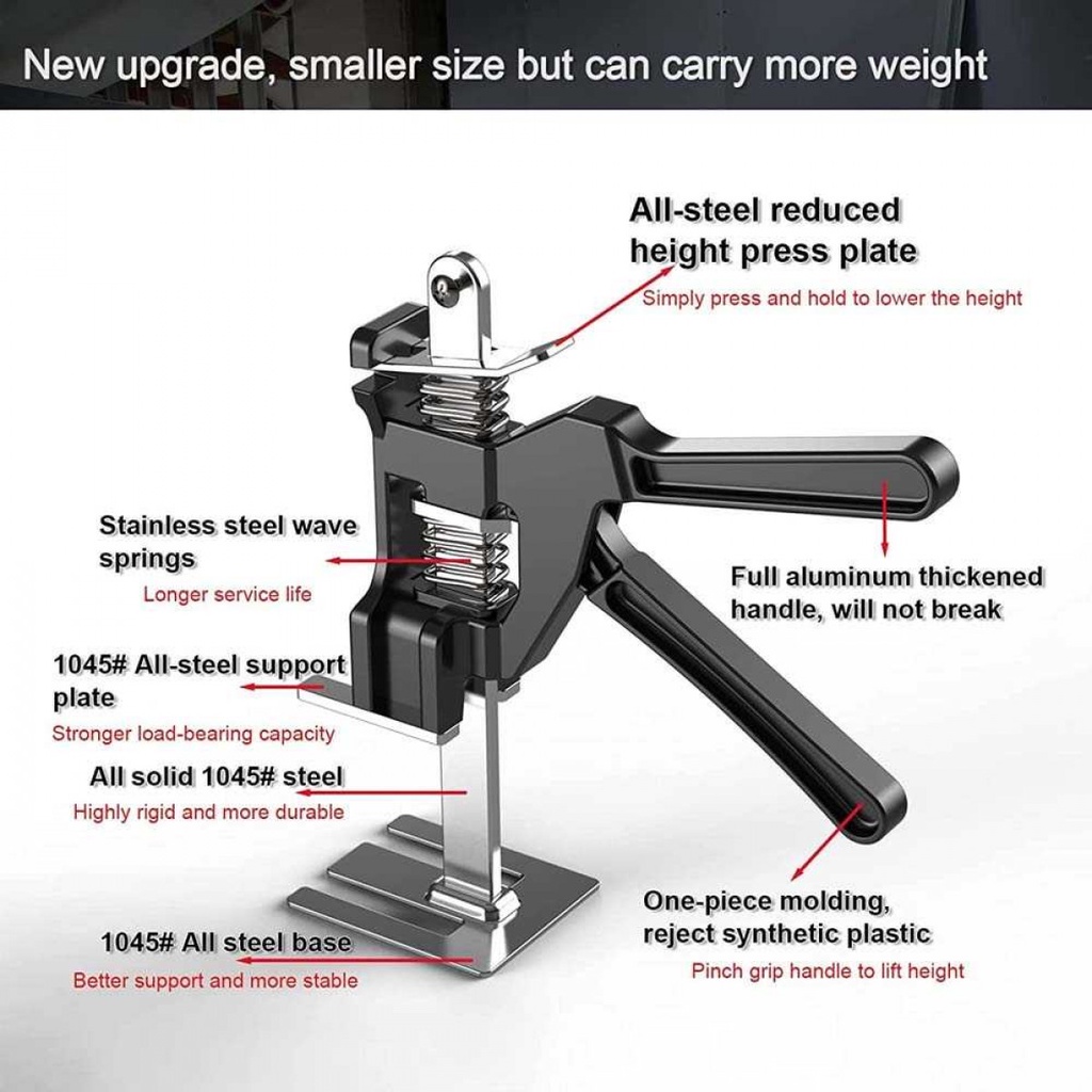 Alat Ungkit Dongkrak 150Kg Perkakas Tile Lifting Height Adjustment