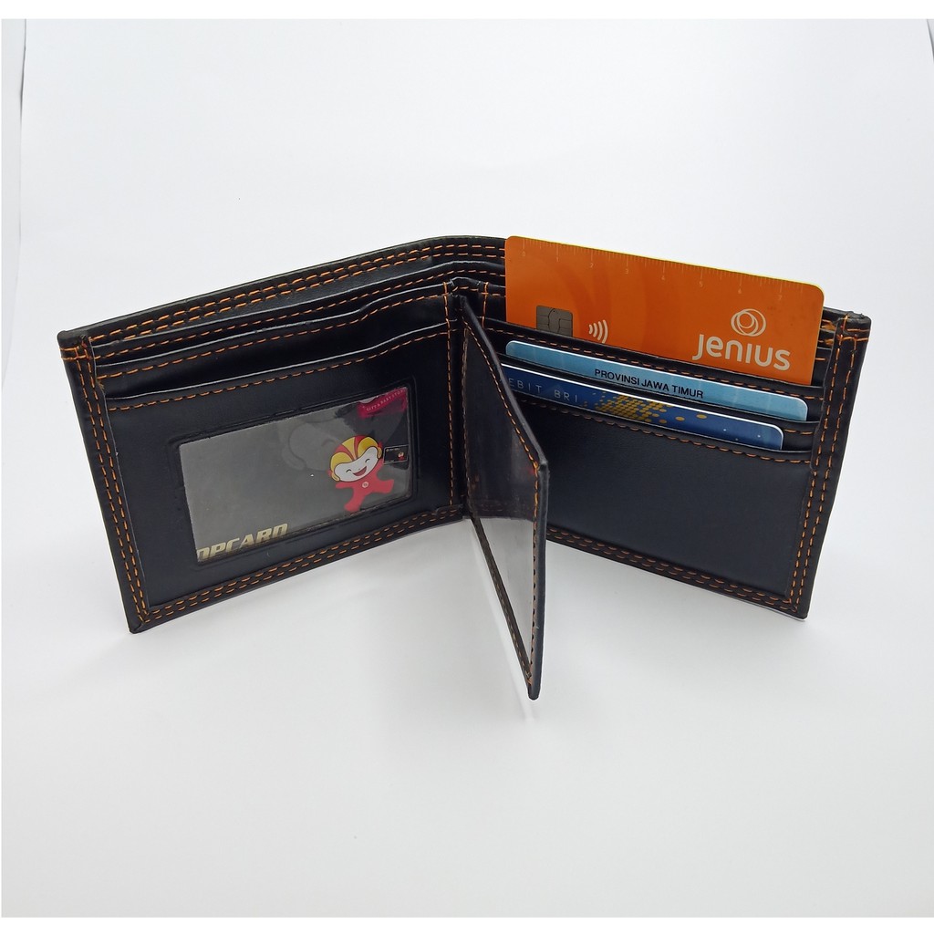 Dompet Pria Dompet Kulit Sintetis LIVE'S Dengan Slot Kartu Multi + BOX