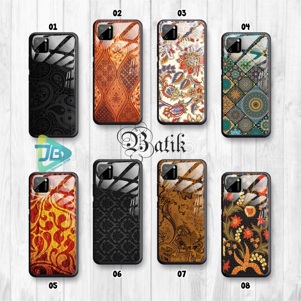 SOFTCASE BACK CASE GLASS KACA BATIK REALME C1 C3 C11 C12 C15 C17 NARZO 10A 20 PRO JB2504