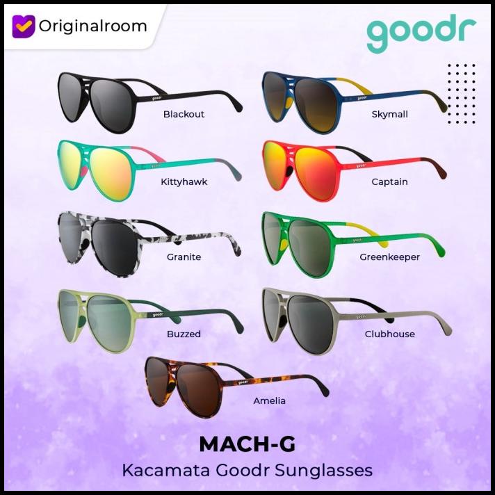 Goodr Mach-G Aviator Running Sunglasses Polarized All
