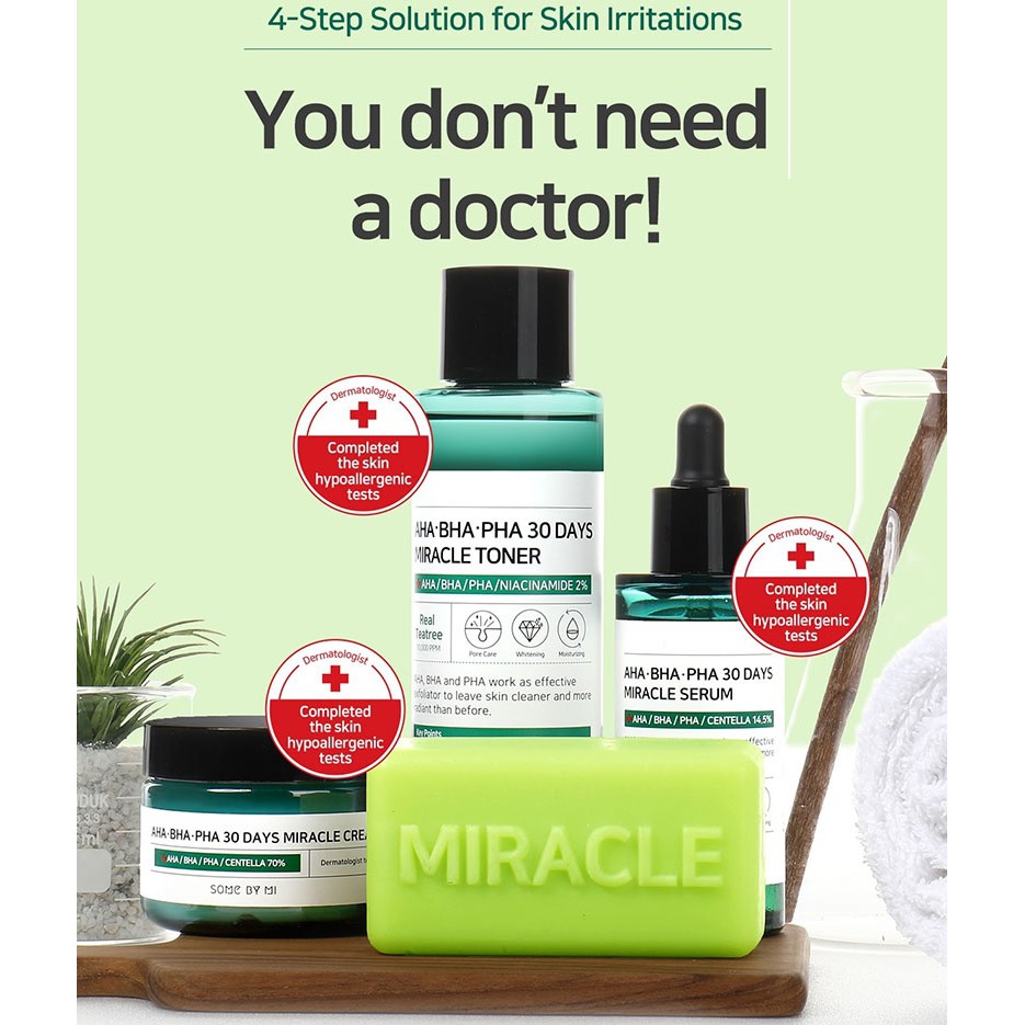 [BPOM[ SOMEBYMI AHA BHA PHA 30 Days Miracle Starter Kit (4Items)