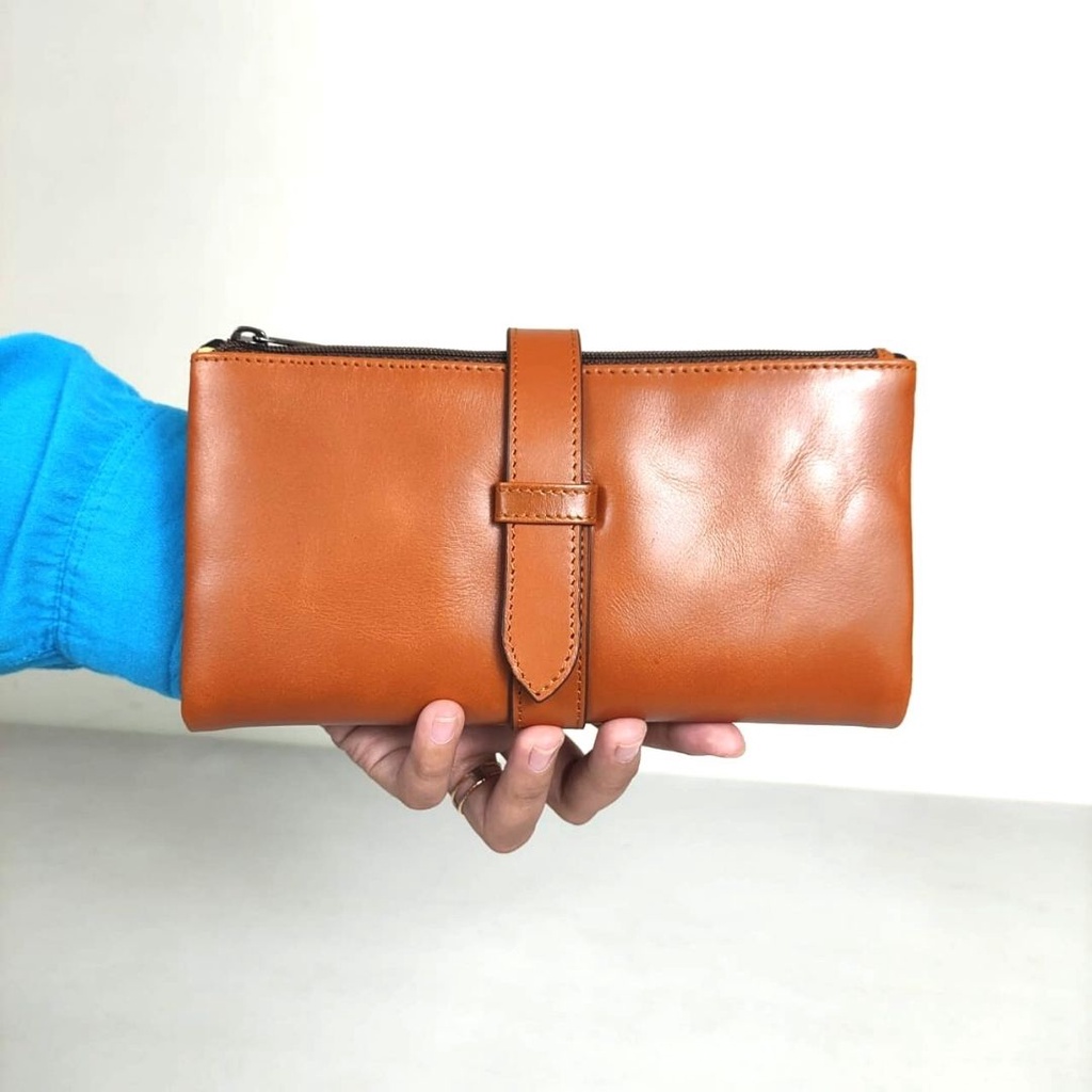 Dompet Wanita Lipat Panjang VIONA Dompet Kulit Asli