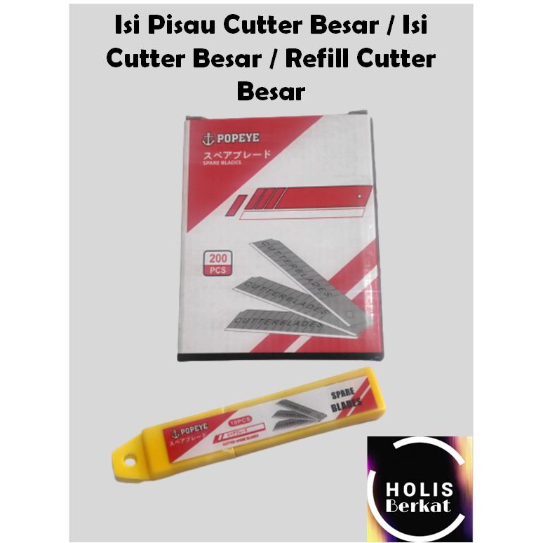 Isi Pisau Cutter Besar / Isi Cutter Besar / Refill Cutter Besar