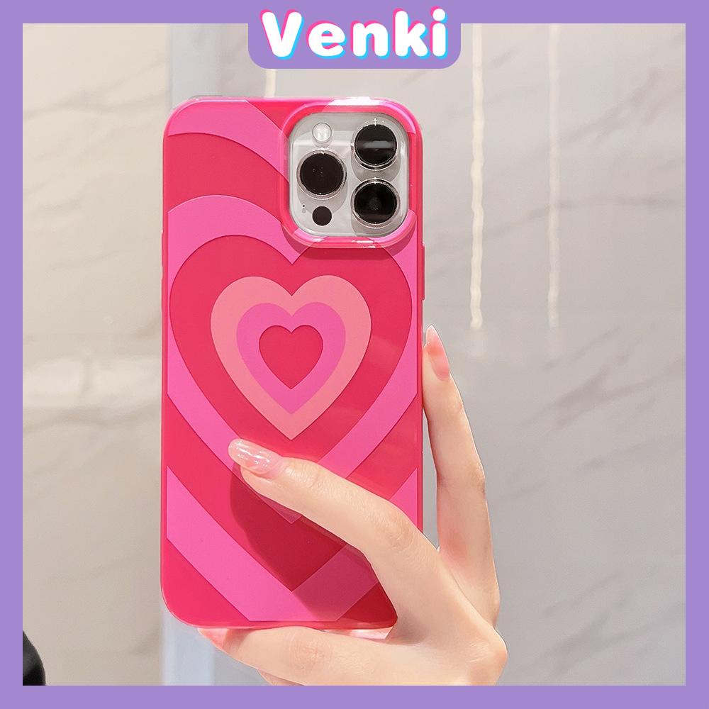 iPhone Case For 14 Series TPU Soft Case Glossy Pink Candy Case Camera Protection Shockproof Love Circle For iPhone 14 13 12 11 Plus Pro Max 7 Plus X XR