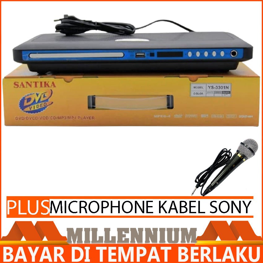Dvd Player Santika Dvd Player Karaoke Plus Microphone Sony