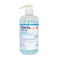 Handsenitizer Antiseptic Alcohol Based GLOVIX GEL 500ml Murah