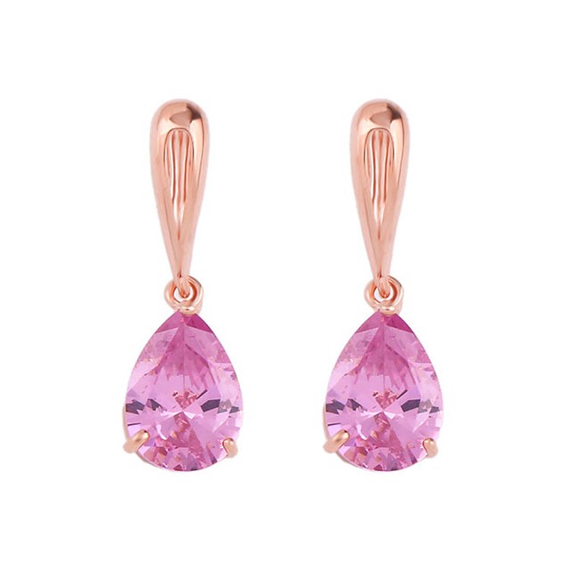 LRC Anting Tusuk Fashion Diamond Drop Earrings F58837